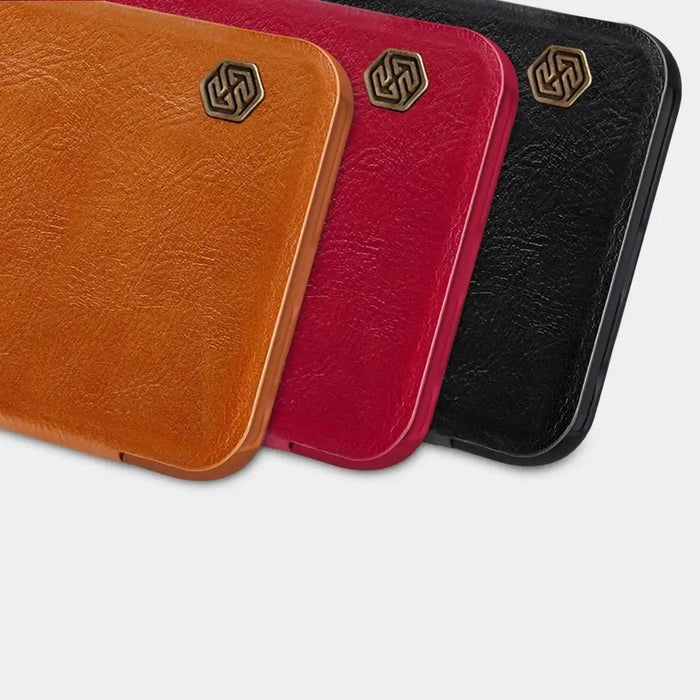 Nillkin Qin leather holster case for Xiaomi Redmi Note 9T 5G black - Cell phone cases and covers<<<HurtelXML