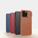 Nillkin Qin Leather Pro Case iPhone 14 Pro Camera Cover Holster Cover Flip Case Brown - Cell phone cases