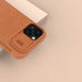 Nillkin Qin Leather Pro Case iPhone 14 Camera Cover Holster Cover Flip Case Brown - Cell phone cases