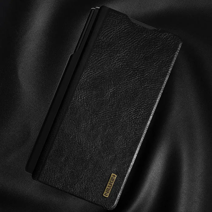 Nillkin Qin Pro Case for Samsung Galaxy Z Fold 7 with S Pen Space - Black - Cell phone cases and covers<<<HurtelXML