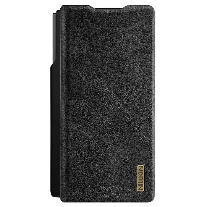 Nillkin Qin Pro Case for Samsung Galaxy Z Fold 7 with S Pen Space - Black - Cell phone cases and covers<<<HurtelXML