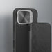 Nillkin Qin Prop Leather Case with Camera Cover and Stand for iPhone 16 Pro - Black - Cell phone cases