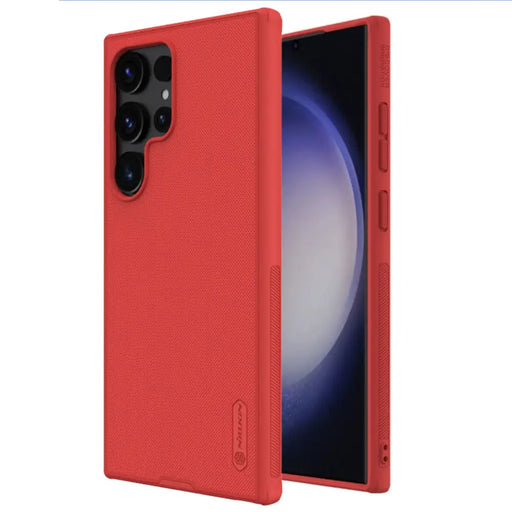 Nillkin Super Frosted Shield Pro armored case for Samsung Galaxy S24 Ultra - red - Cell phone cases