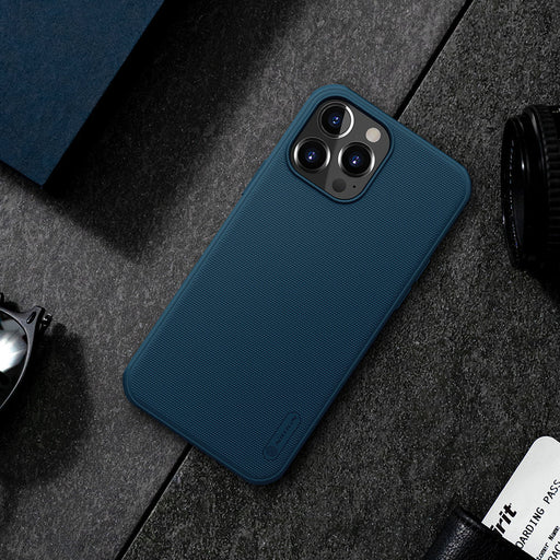 Nillkin Super Frosted Shield Pro durable case cover for iPhone 13 Pro Max blue - Cell phone cases and covers<<<HurtelXML