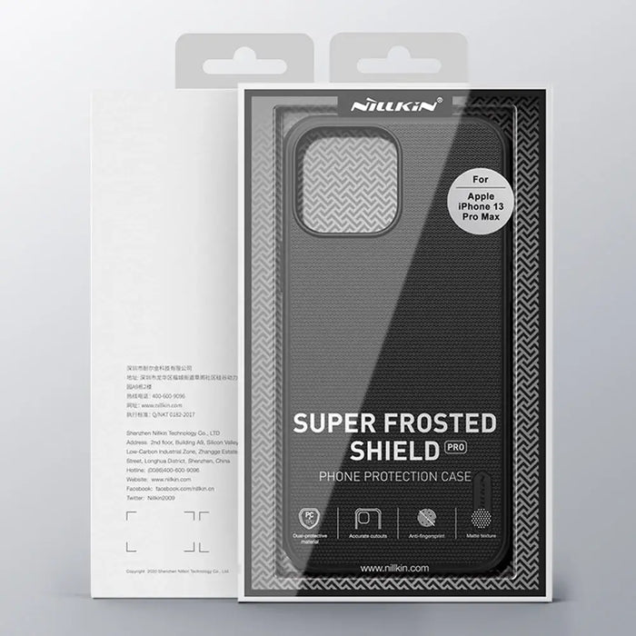 Nillkin Super Frosted Shield Pro durable case cover for iPhone 13 Pro Max black - Cell phone cases
