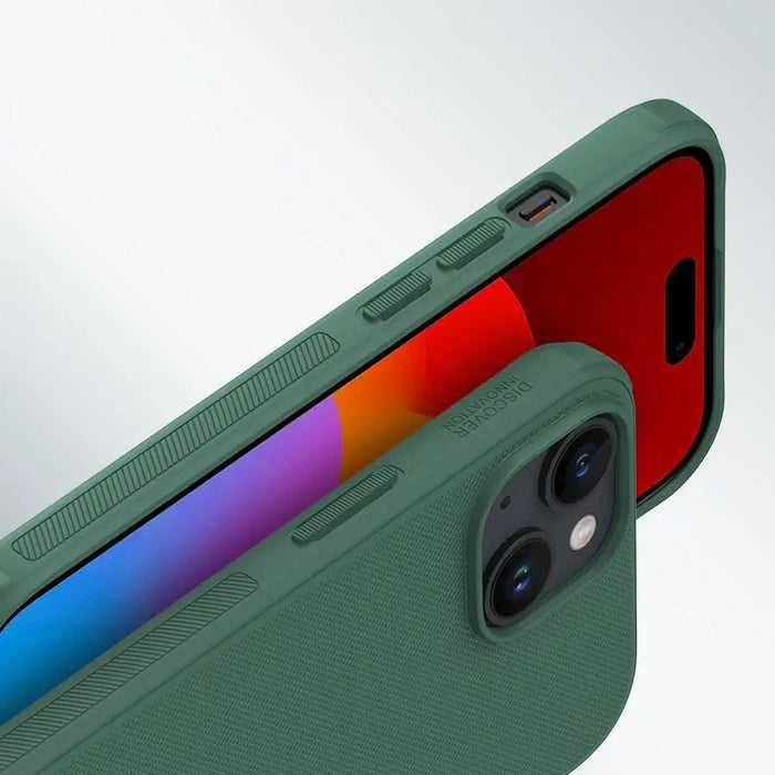 Nillkin Super Frosted Shield Pro reinforced case for iPhone 15 Pro Max - blue - Cell phone cases and covers<<<HurtelXML