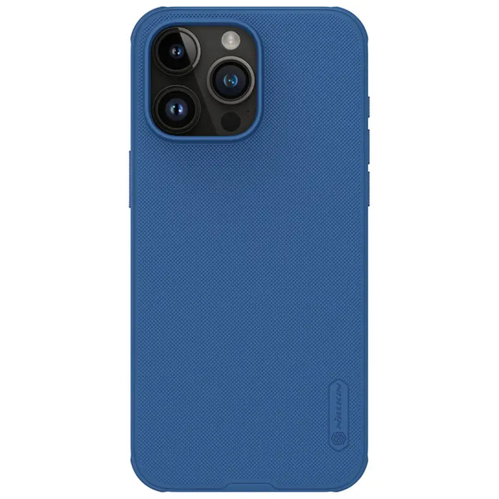 Nillkin Super Frosted Shield Pro reinforced case for iPhone 15 Pro Max - blue - Cell phone cases and covers<<<HurtelXML