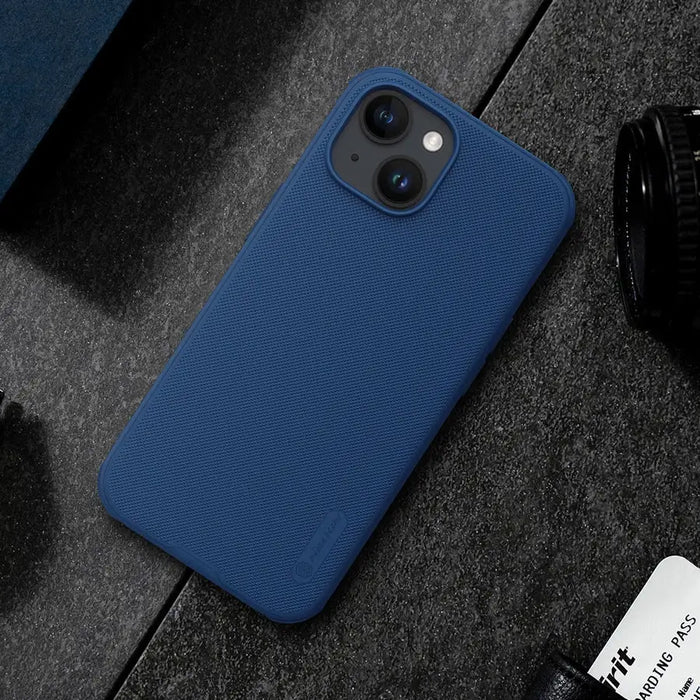 Nillkin Super Frosted Shield Pro reinforced case for iPhone 15 Pro Max - blue - Cell phone cases and covers<<<HurtelXML