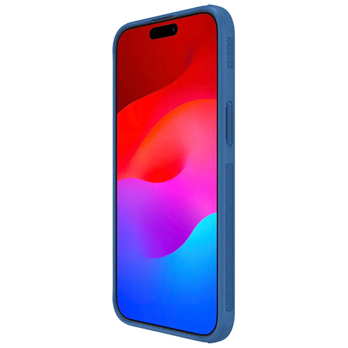 Nillkin Super Frosted Shield Pro reinforced case for iPhone 15 Pro Max - blue - Cell phone cases and covers<<<HurtelXML