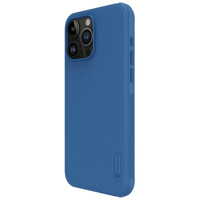 Nillkin Super Frosted Shield Pro reinforced case for iPhone 15 Pro Max - blue - Cell phone cases and covers<<<HurtelXML
