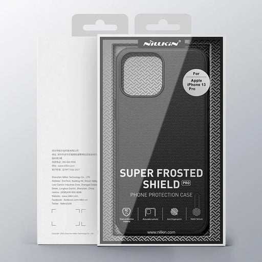 Nillkin Super Frosted Shield reinforced case cover for iPhone 13 Pro black - Cell phone cases and covers<<<HurtelXML