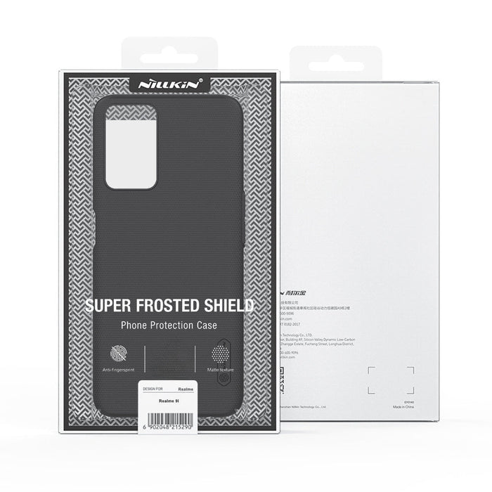 Nillkin Super Frosted Shield reinforced case cover for Realme 9i black - Cell phone cases and covers<<<HurtelXML