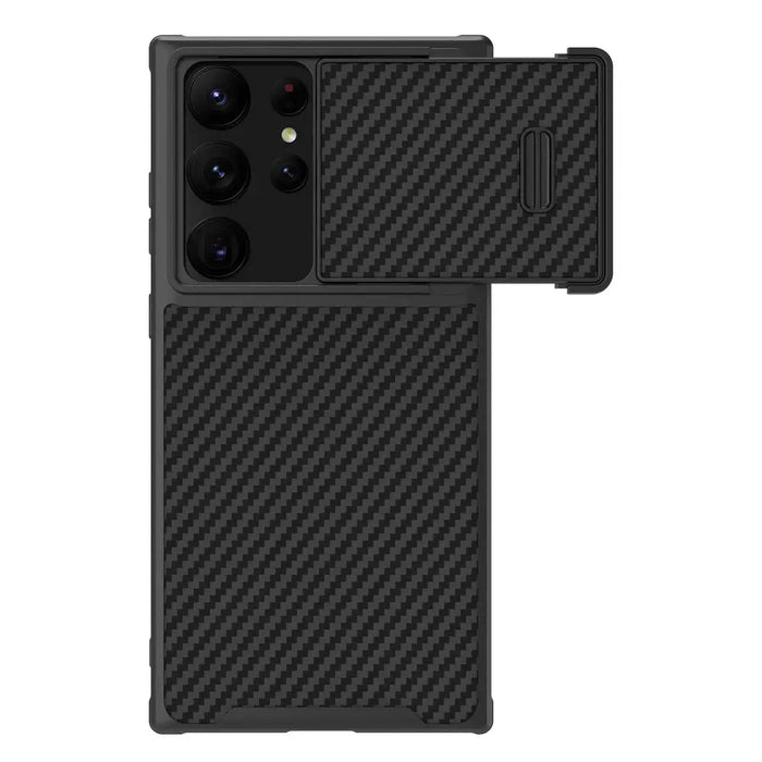 Nillkin Synthetic Fiber S Case for Samsung Galaxy S23 Ultra camera cover black - Cell phone cases and covers<<<HurtelXML