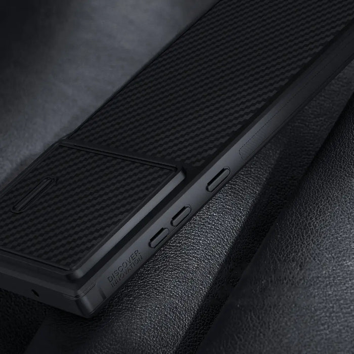 Nillkin Synthetic Fiber S Case for Samsung Galaxy S23 Ultra camera cover black - Cell phone cases and covers<<<HurtelXML