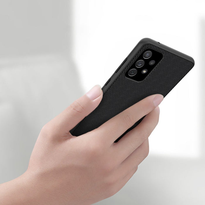 Nillkin Textured Case durable reinforced case with gel frame and nylon back for Samsung Galaxy A72 4G black - Cell