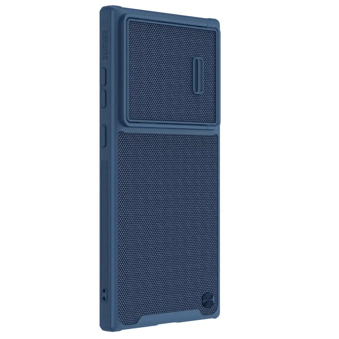 Nillkin Textured S Case for Samsung Galaxy S22 Ultra armored cover with camera cover blue - Cell phone cases