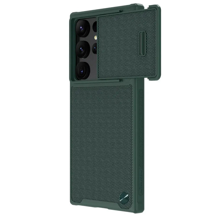 Nillkin Textured S Case for Samsung Galaxy S22 Ultra armored cover with camera cover green - Cell phone cases