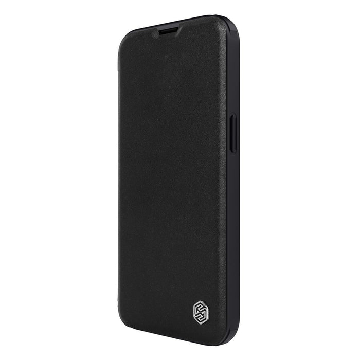 Nillkin Qin Leather Pro Case iPhone 14 Plus Camera Cover Holster Cover Flip Case Black