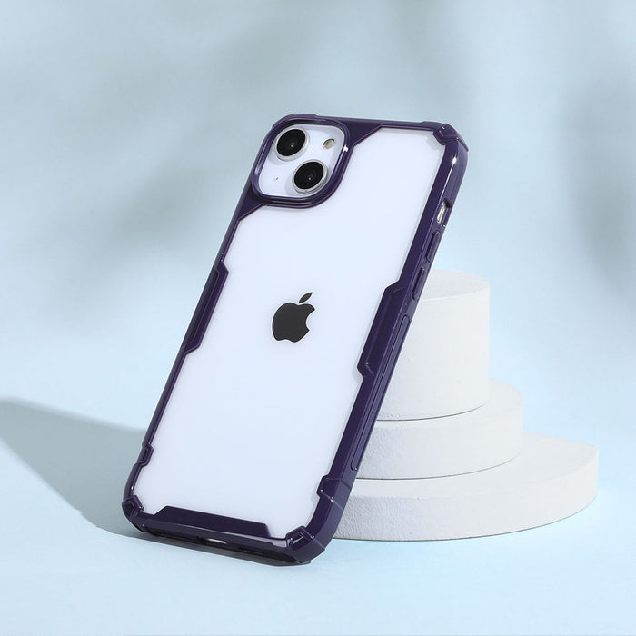 Nillkin Nature Pro iPhone 14 Plus case, armored cover, blue cover