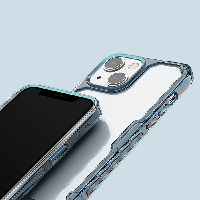 Nillkin Nature Pro iPhone 14 Plus case, armored cover, blue cover