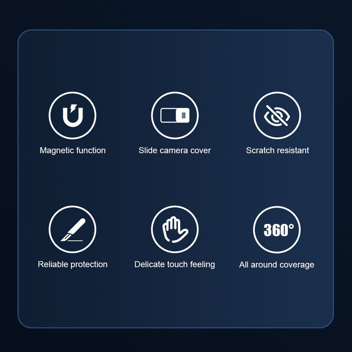 Nillkin CamShield Pro Magnetic Case iPhone 14 Plus Cover Camera Protector Black (with MagSafe)