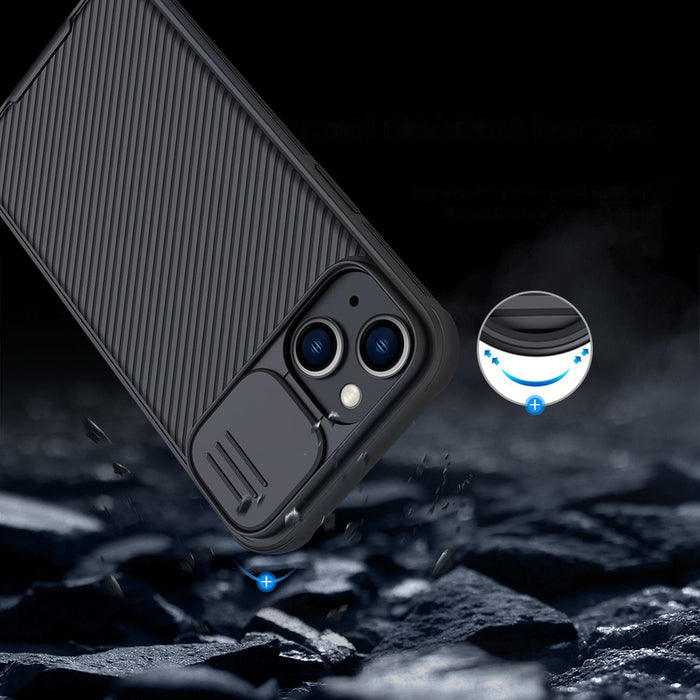 Nillkin CamShield Pro Magnetic Case iPhone 14 Plus Cover Camera Protector Blue (with MagSafe)