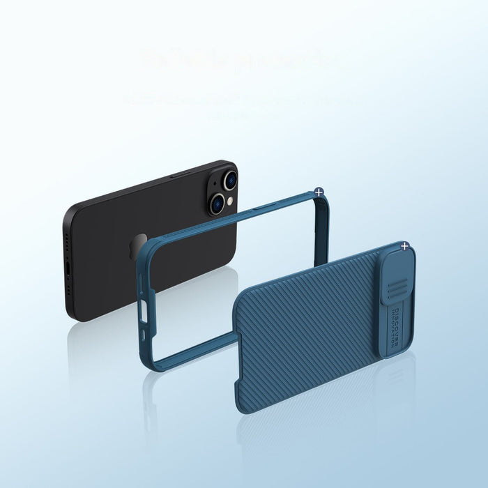 Nillkin CamShield Pro Magnetic Case iPhone 14 Plus Cover Camera Protector Blue (with MagSafe)