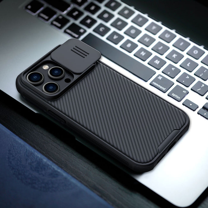 Nillkin CamShield Pro Magnetic Case iPhone 14 Pro Max Cover Camera Protector Blue (with MagSafe)