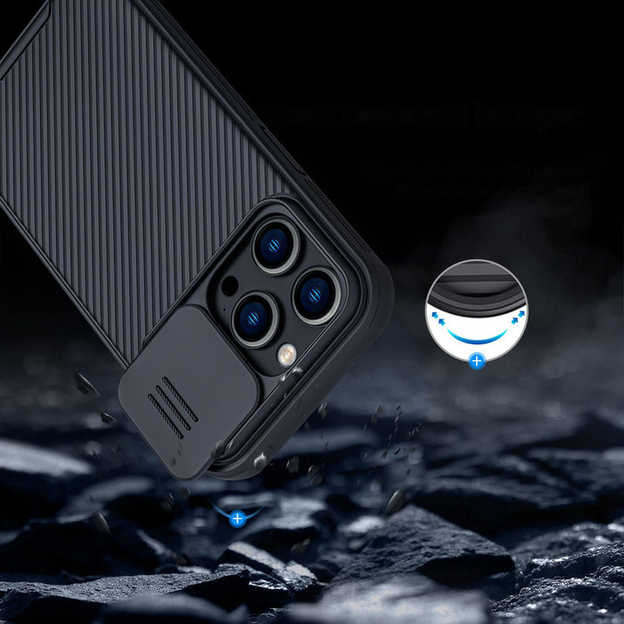 Nillkin CamShield Pro Magnetic Case iPhone 14 Pro Max Cover Camera Protector Blue (with MagSafe)