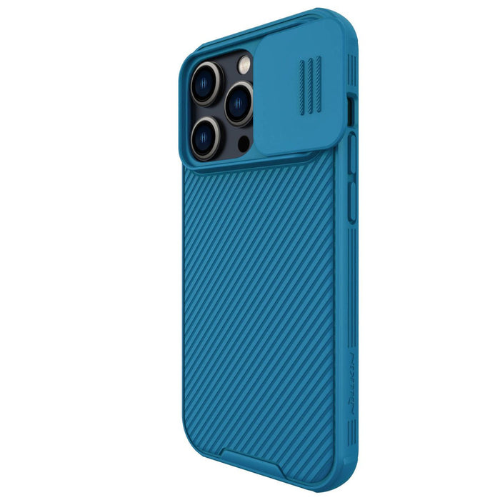 Nillkin CamShield Pro Case iPhone 14 Pro Armored Cover Camera Protector Blue
