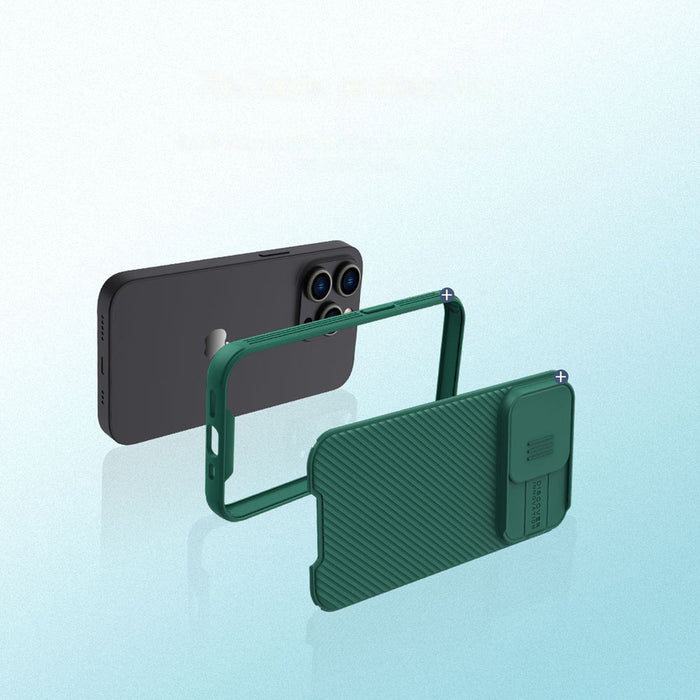Nillkin CamShield Pro Case iPhone 14 Pro Armored Cover Camera Protector Blue