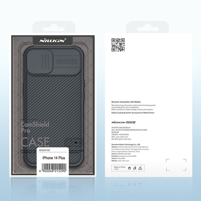Nillkin CamShield Pro Case iPhone 14 Plus Armor Cover Camera Protector Black