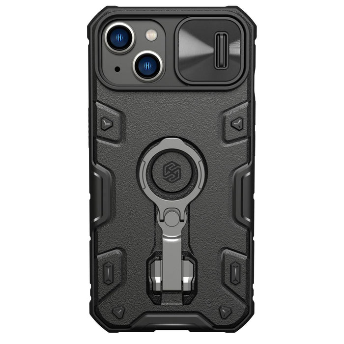 Nillkin CamShield Armor Pro Magnetic Case iPhone 14 Plus MagSafe armored cover stand ring black
