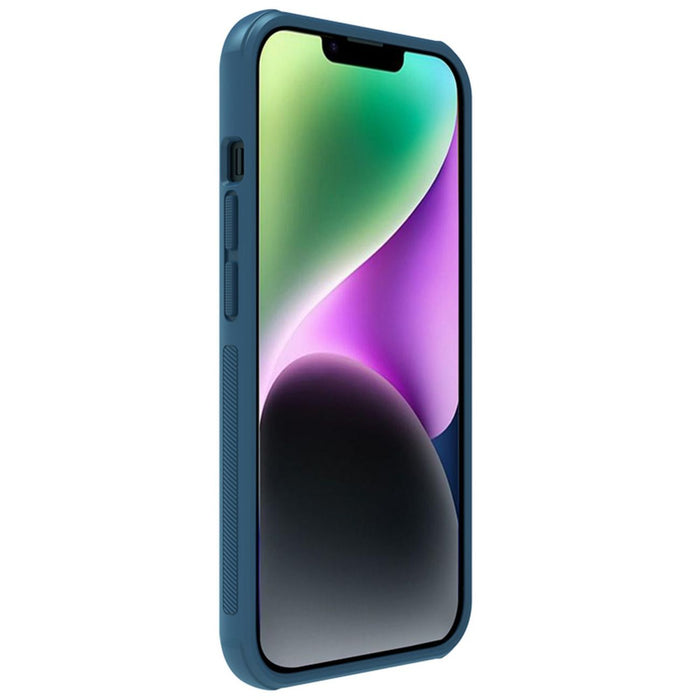 Nillkin Super Frosted Shield Pro Magnetic Case for iPhone 14 Plus with MagSafe magnetic blue