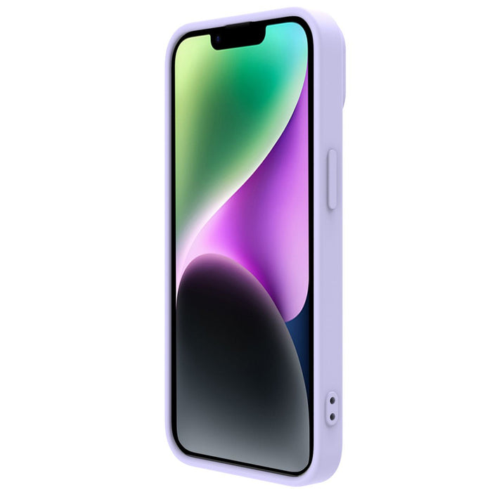 Nillkin CamShield Silky Silicone Case iPhone 14 Plus Case with Camera Protector Purple