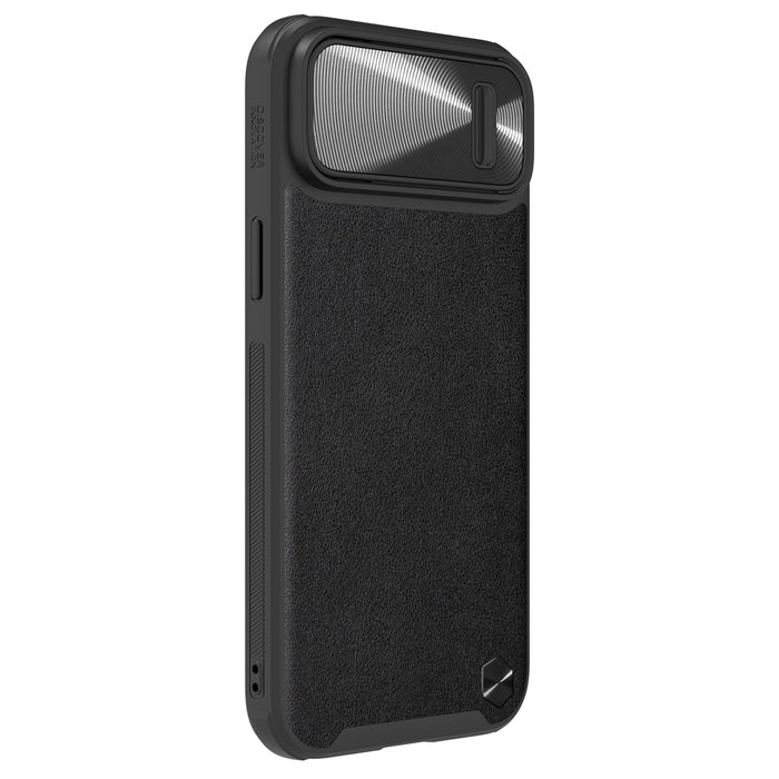 Nillkin CamShield Leather S Case iPhone 14 Plus case with camera cover black