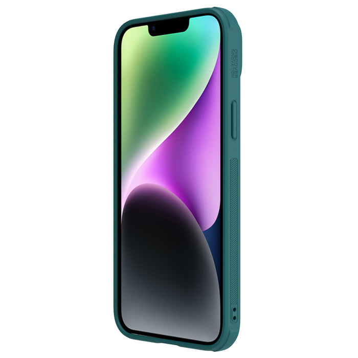 Nillkin CamShield Leather S Case iPhone 14 Plus case cover with camera cover green