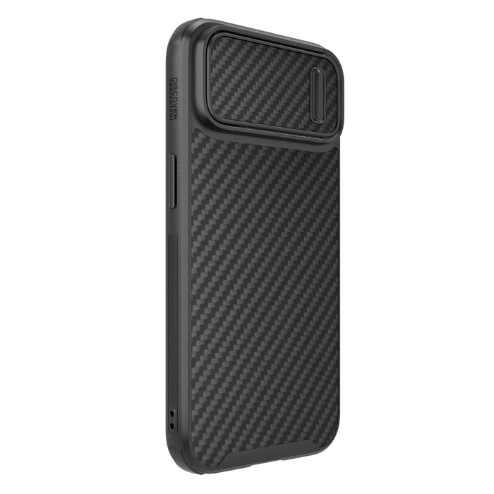Nillkin Synthetic Fiber S Case iPhone 14 case with camera cover, black