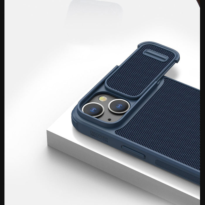 Nillkin Textured S Case for iPhone 14, armored cover with camera cover, black