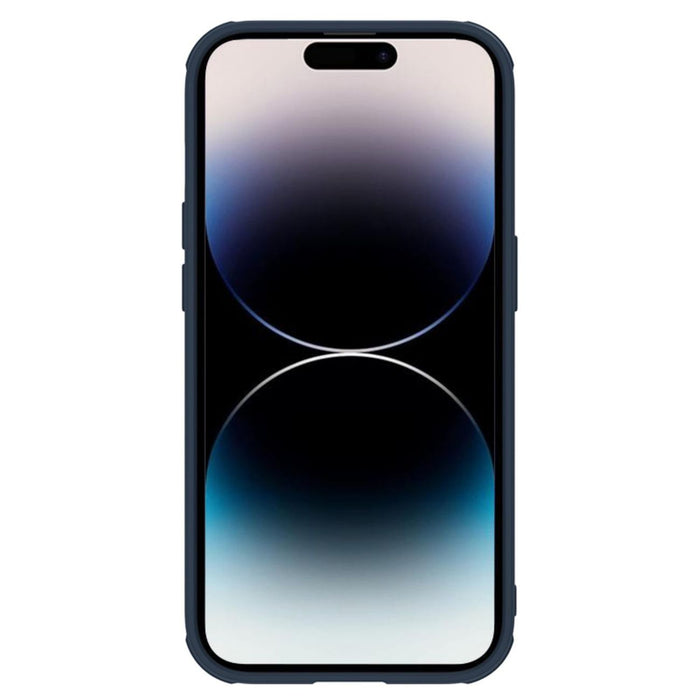 Nillkin Textured S Case for iPhone 14 Pro, armored cover with camera cover, blue