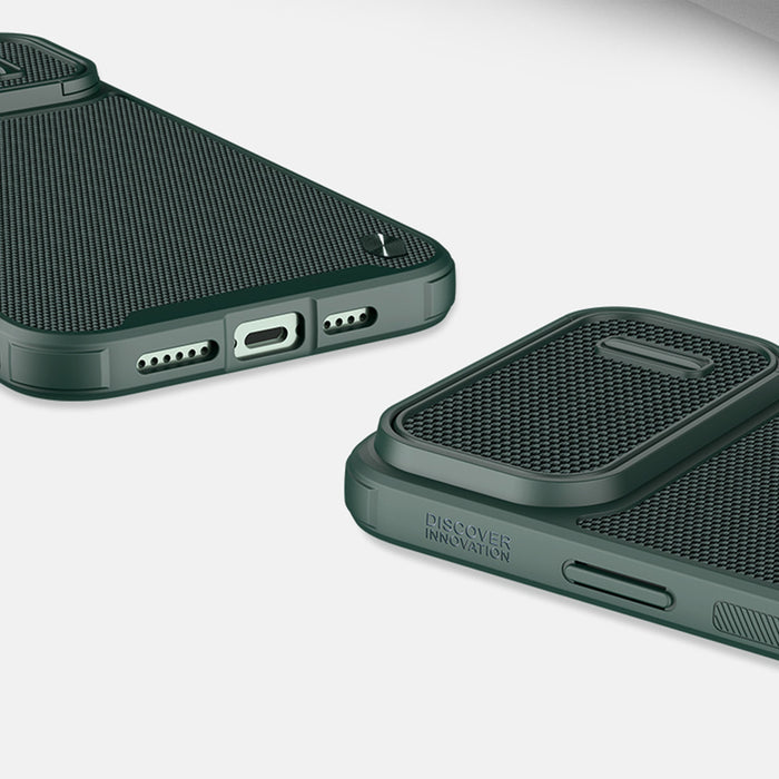 Nillkin Textured S Case iPhone 14 Pro Max armored cover with camera cover dark green