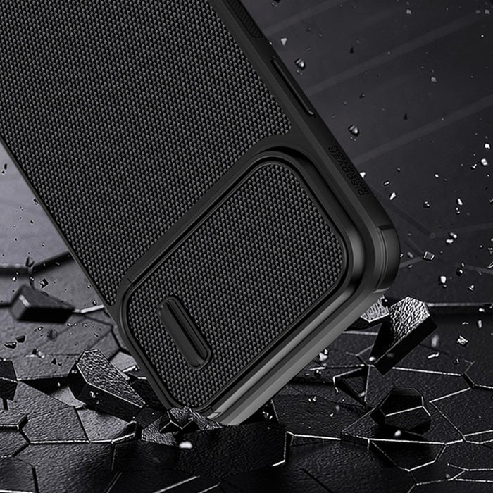 Nillkin Textured S Case iPhone 14 Pro Max armored cover with camera cover dark green
