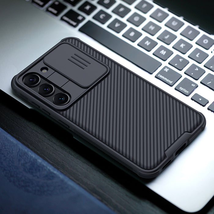 Nillkin CamShield Pro Case for Samsung Galaxy S23+, cover with camera cover, blue