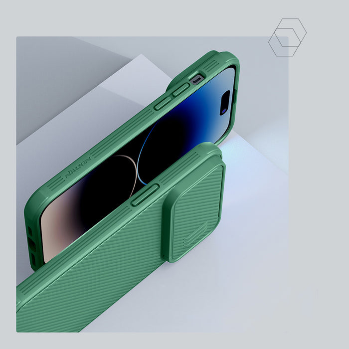 Nillkin CamShield S Case iPhone 14 Pro Max Armored Cover Camera Protector Blue