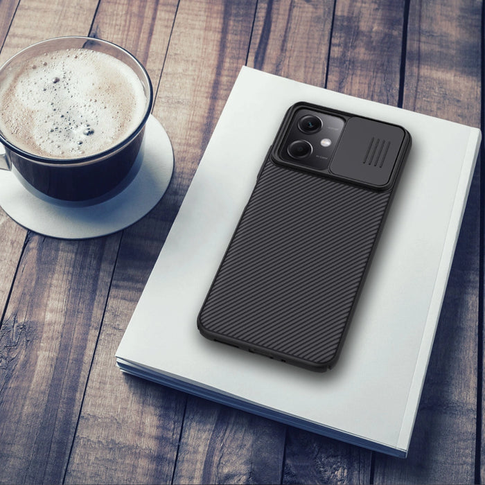 Nillkin CamShield Case Case for Xiaomi Redmi Note 12 5G / Poco X5 5G Cover with Camera Protector Black