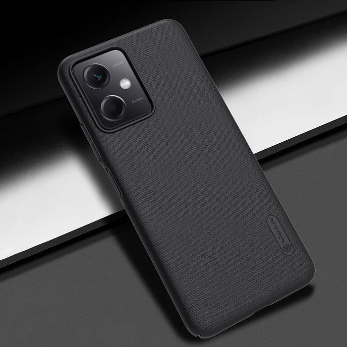 Nillkin Super Frosted Shield Case for Xiaomi Redmi Note 12 5G / Poco X5 5G Phone Cover Black