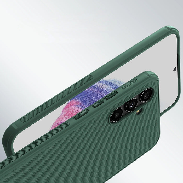 Nillkin Super Frosted Shield Pro Case for Samsung Galaxy A54 5G Armored Cover + Phone Stand Green