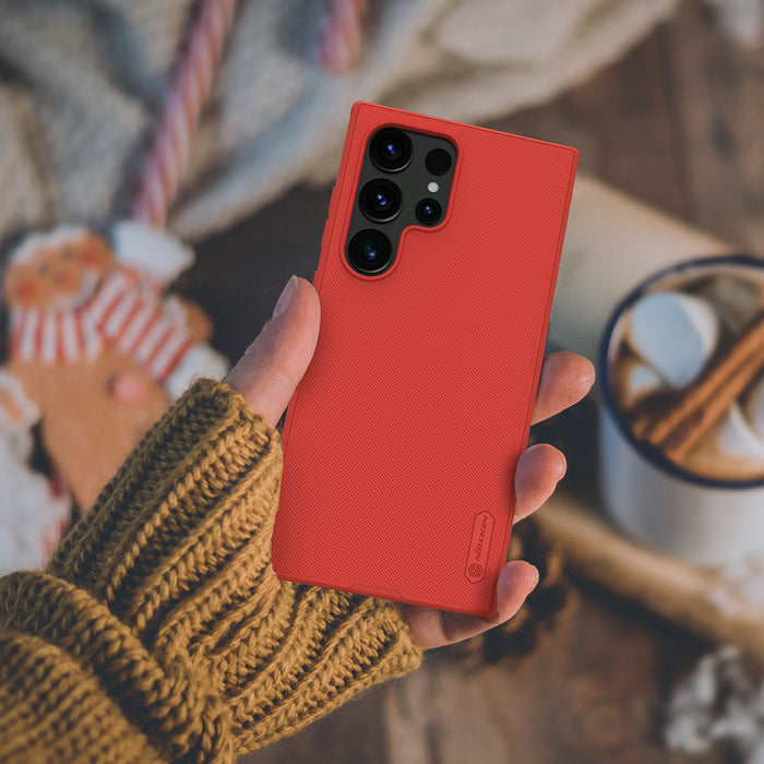 Nillkin Super Frosted Shield Pro armored case for Samsung Galaxy S24 Ultra - blue