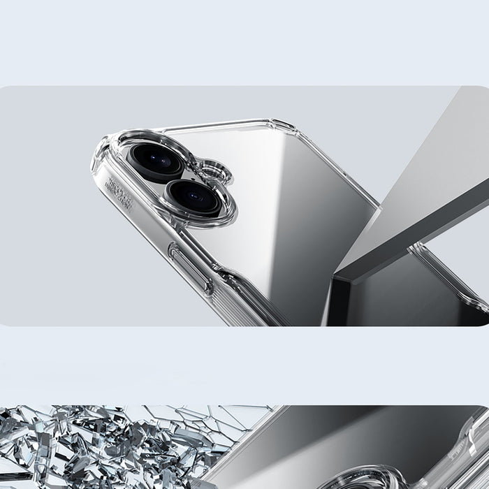 Nillkin Nature Pro Case for iPhone 16 - transparent and white