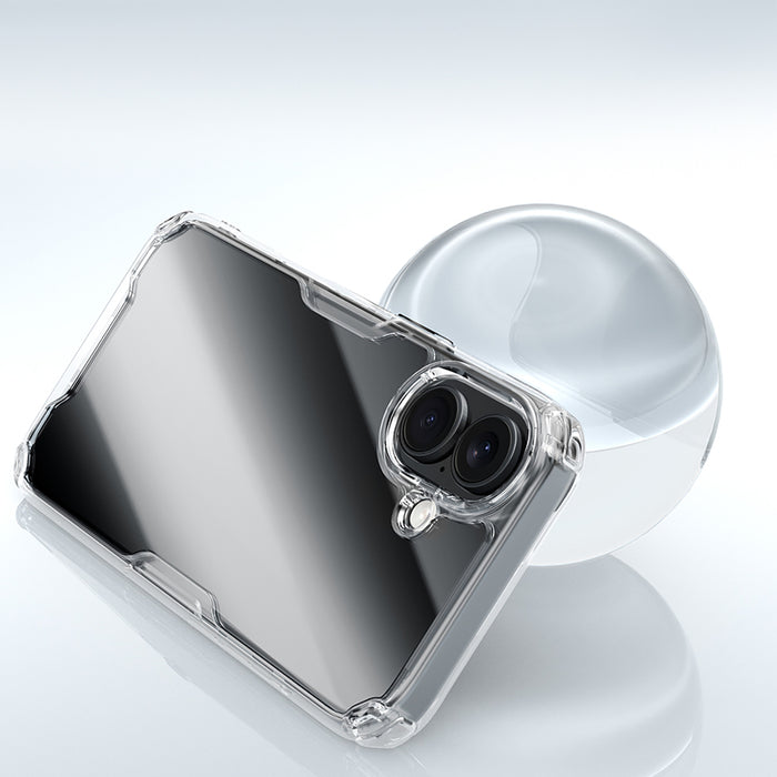 Nillkin Nature Pro Case for iPhone 16 - transparent and white